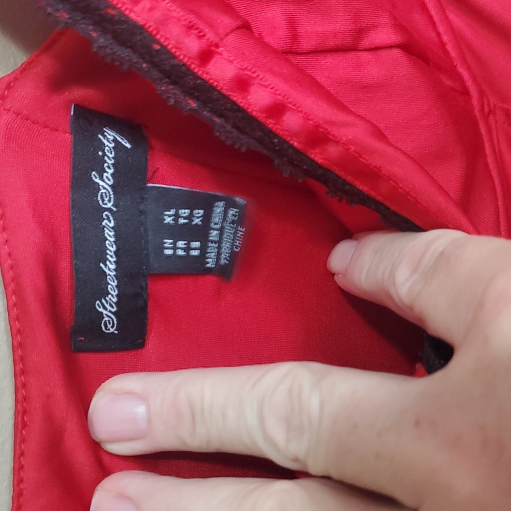 Streetwear Society Scarlet Bustier Size Xl - Picture 2 of 4